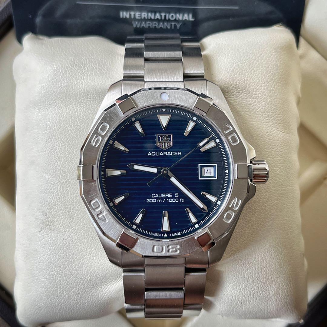 Tag Heuer Aquaracer Calibre 5 Blue Dial Men s Fashion Watches