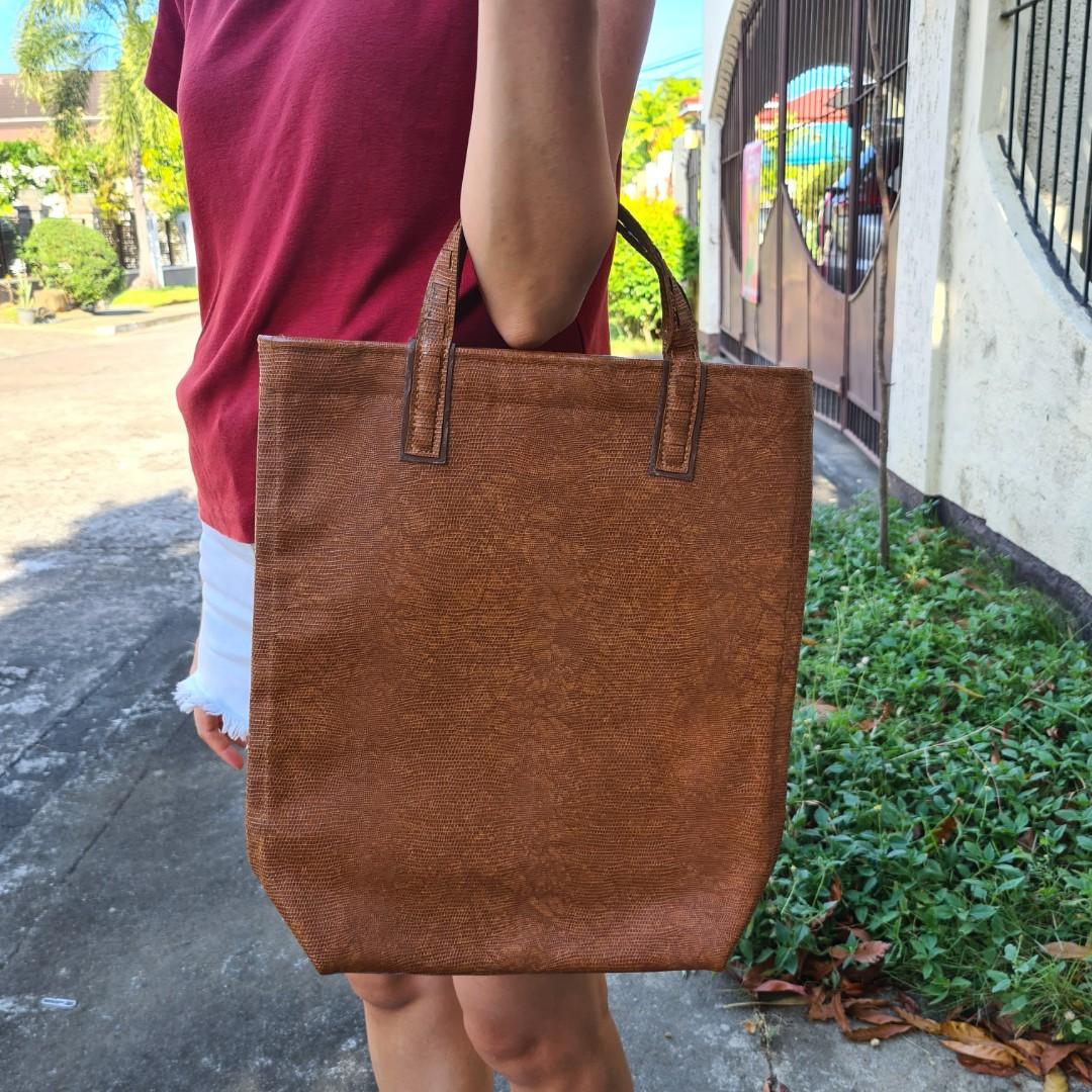 Short handle tote bag sales