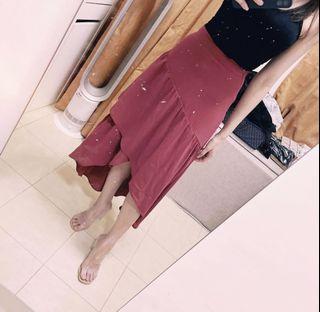 TSR Midi ruffle skirt