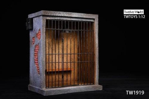 1/12 TWTOYS TW1919 Metal Railing Prison Scene Figure W/Light Model Toy 