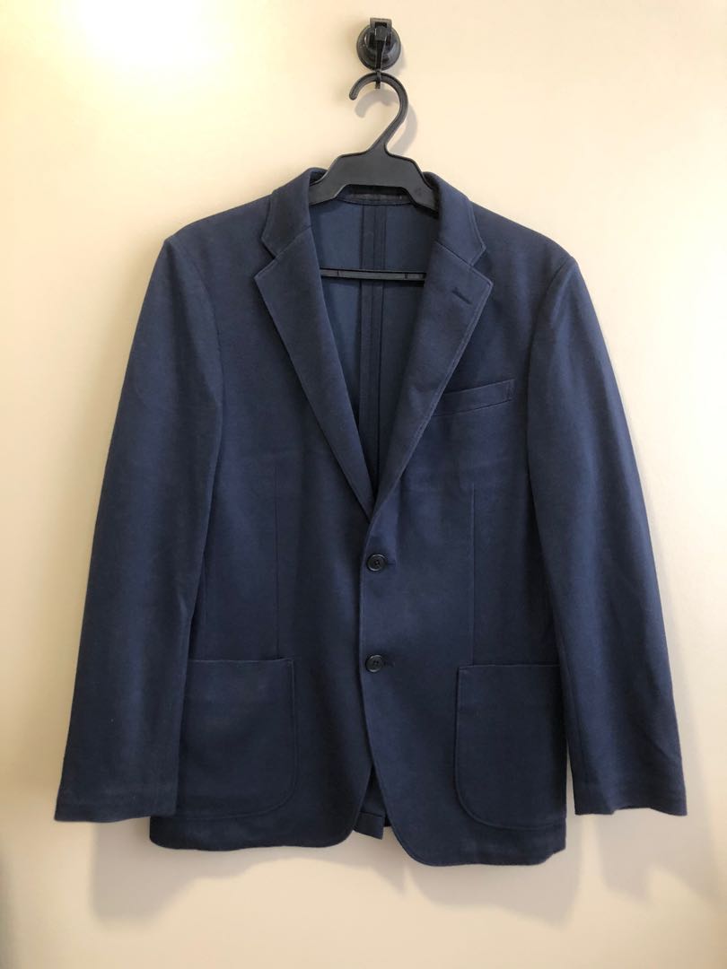 Uniqlo Navy Blue Coat Men s Fashion Coats Jackets and