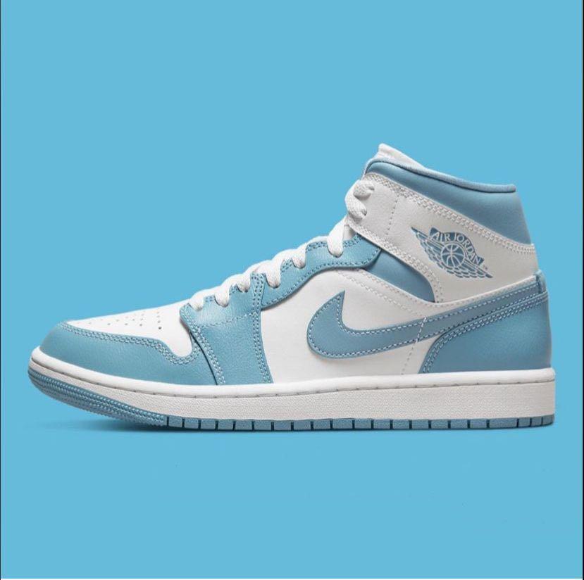 US 8 8.5W Air Jordan 1 Mid UNC Womens Men s Fashion Footwear Sneakers on Carousell
