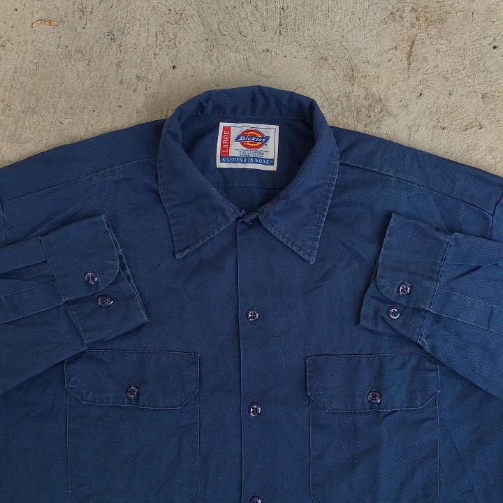 Vintage Dickies Workwear Longsleeves, Men's Fashion, Tops & Sets