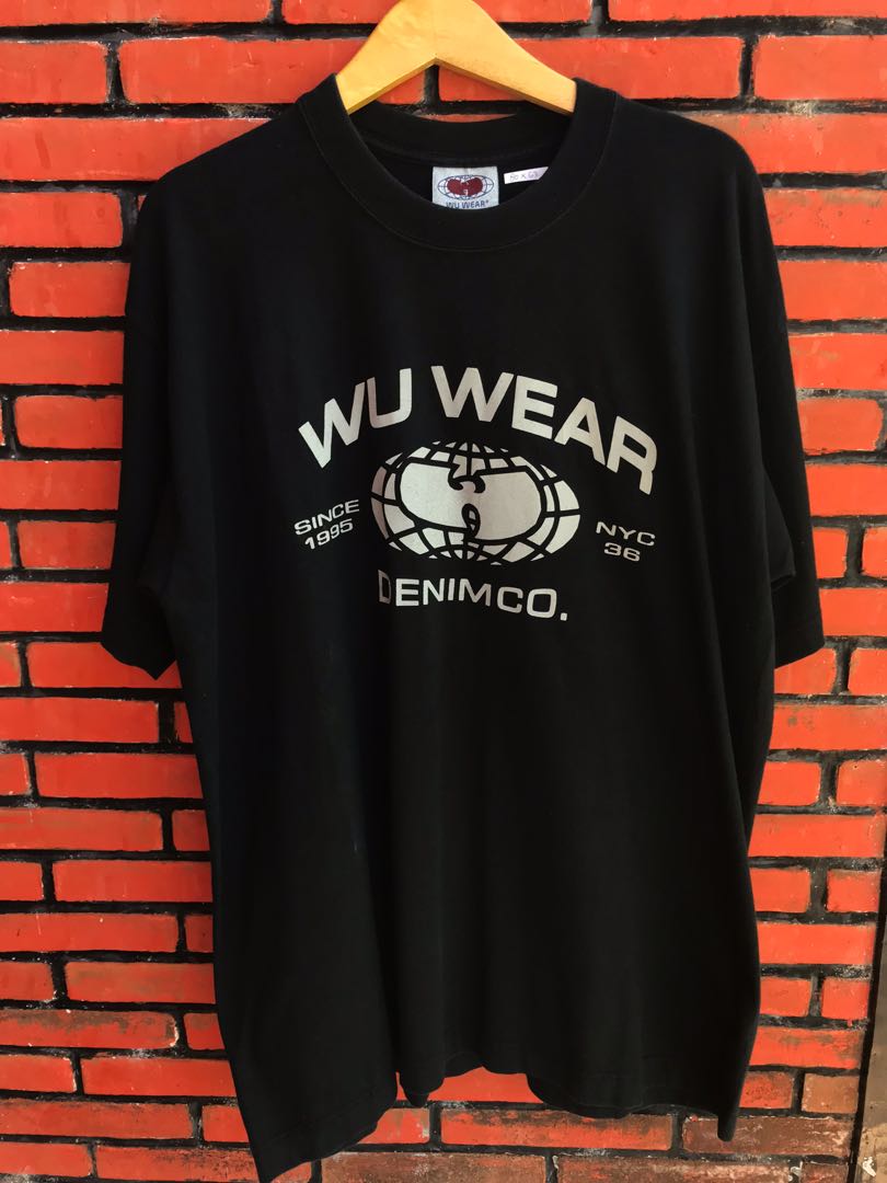 Vintage t shirt WU WEAR USA 🔥🔥, Fesyen 