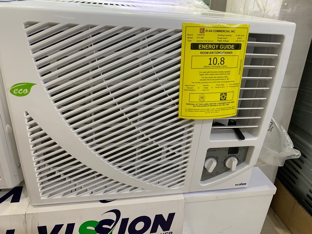 VISSION 1HP WINDOW TYPE AIRCON R32 ECO, TV & Home Appliances, Air