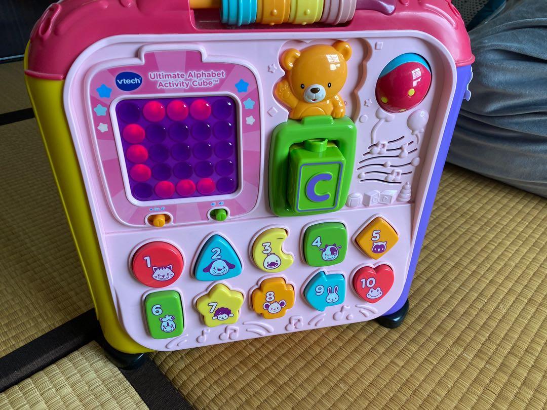 Vtech ultimate alphabet clearance activity cube pink