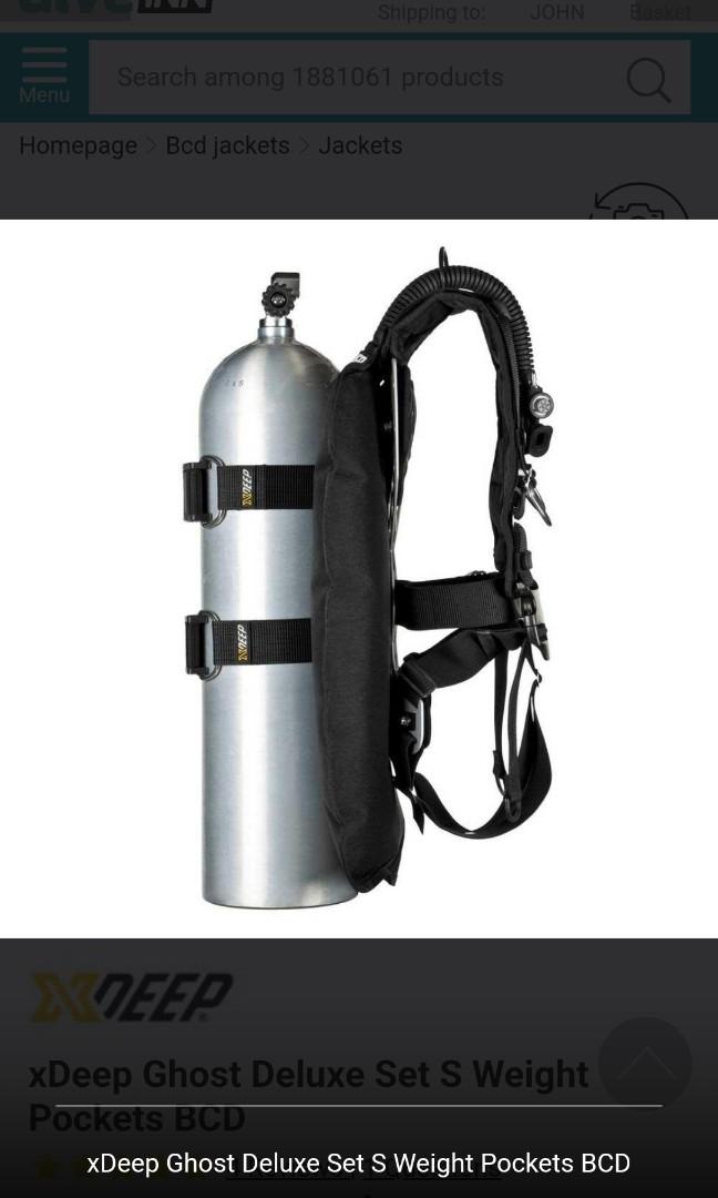 XDeep Ghost BCD Scuba Diving Small, Sports Equipment, Sports & Games