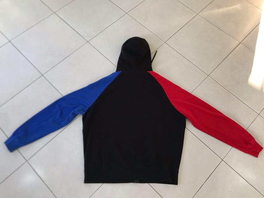 Jordan x psg clearance hoodie red and blue