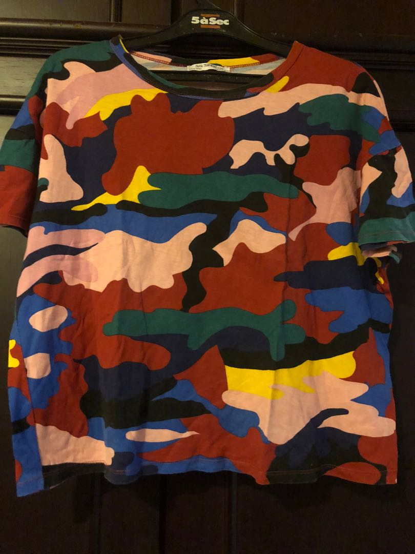 zara colourful top