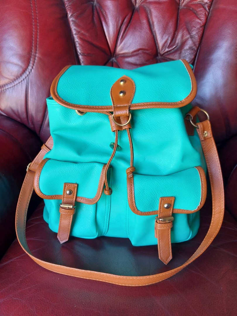2Way Bag mint green, Women's Fashion, Bags & Wallets, Backpacks on