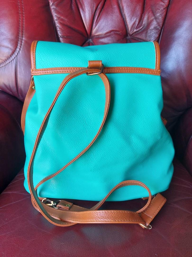 2Way Bag mint green, Women's Fashion, Bags & Wallets, Backpacks on