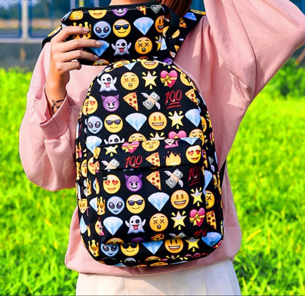 Emoji backpacks hot sale for girls