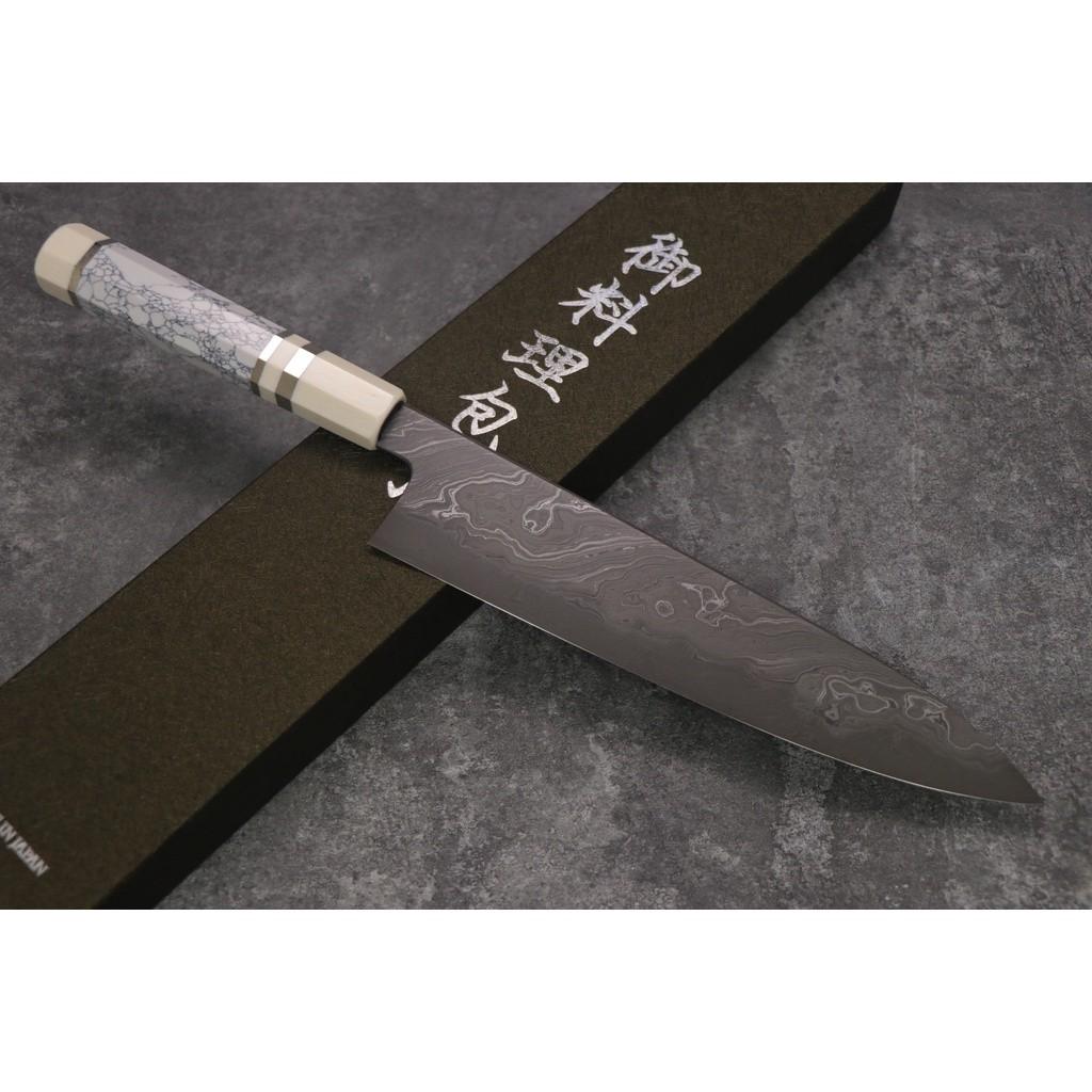 橋本庄市 白一 本焼 牛刀240mm ブレイドのみ 橋本庄市「沢瀉」白一鋼