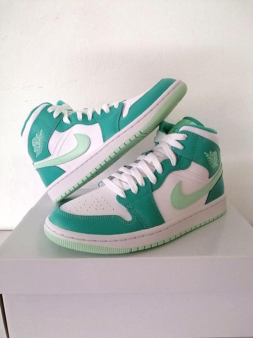 Air Jordan 1 Mid Marine Green, Men's Fashion, Footwear, Sneakers on