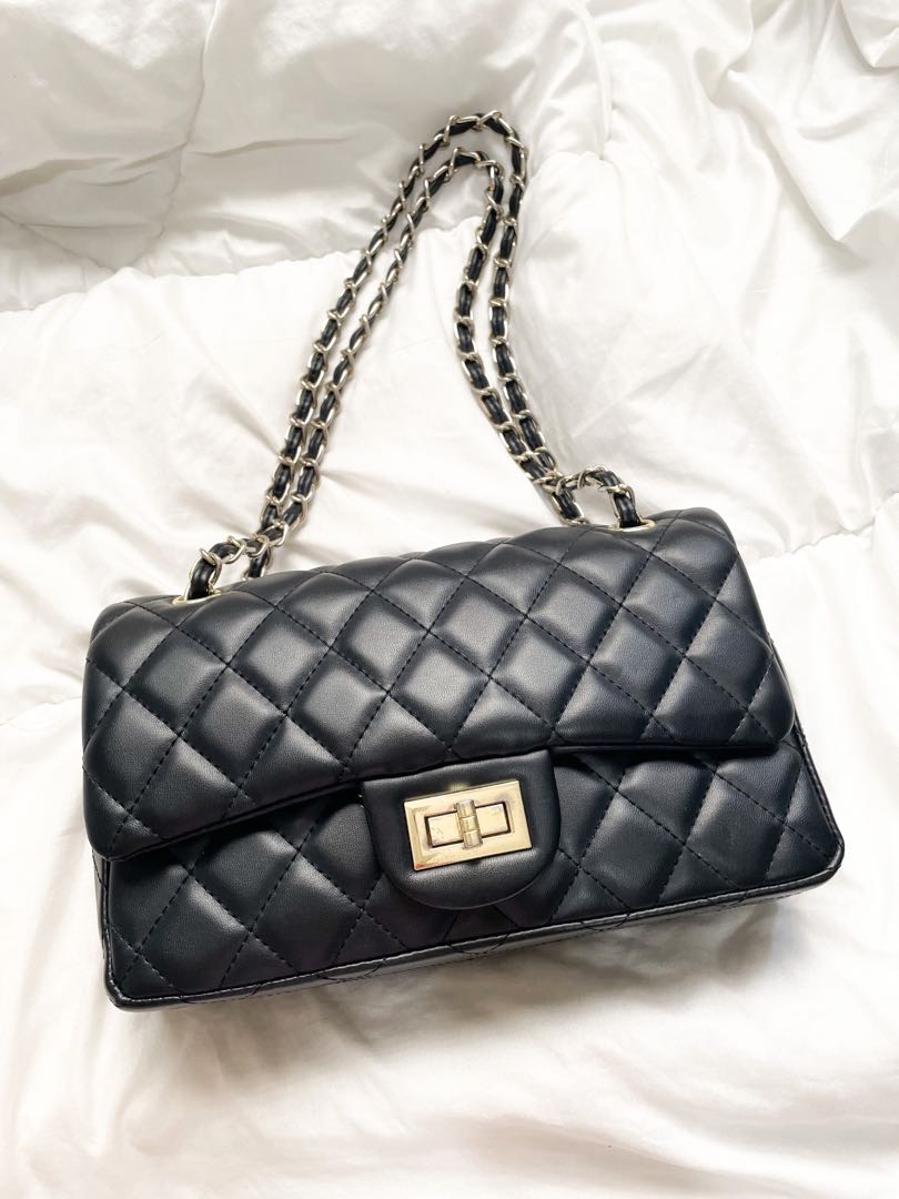Chanel inspired shop quilted bag
