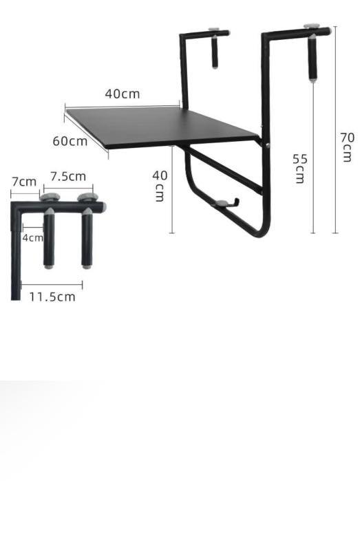 All black Hanging Table, Furniture & Home Living, Outdoor Furniture on