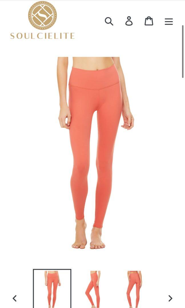 Alo yoga High-Waist Airbrush Legging Strawberry / XS, Men's