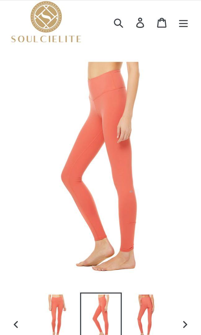 Alo Yoga XXS High-Waist Airbrush Legging - Strawberry – Soulcielite