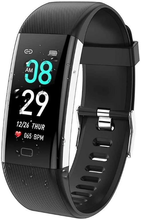 ANCwear Fitness Tracker Watch F07 Activity Tracker Health Exercise Watch with Heart Rate Monitor Waterproof IP68 Smart Fitness Band with Sleep Monitor Step counter Pedometer Watch for Men Women Kids M...