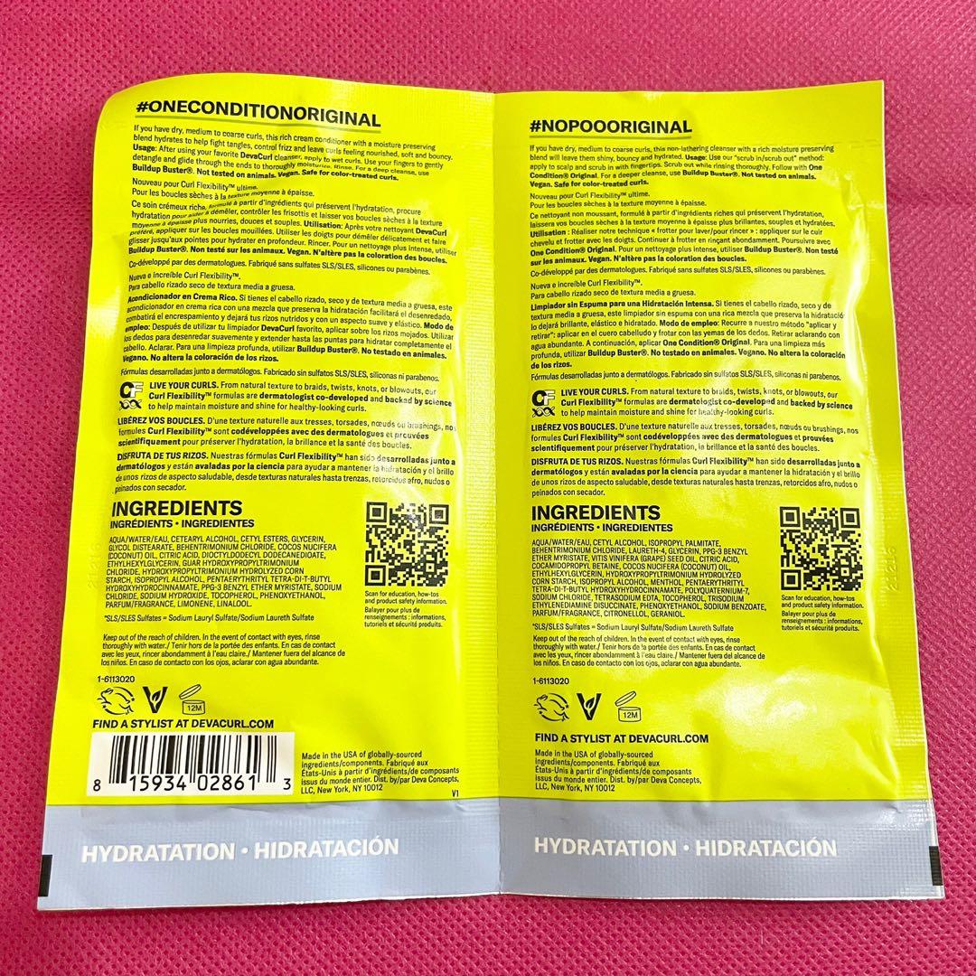 AUTHENTIC Devacurl no poo one condition original shampoo and conditioner duo set, Beauty