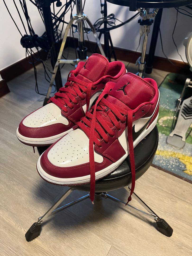 Authentic Jordan 1 Low Noble Red Mens Fashion Footwear Sneakers On Carousell