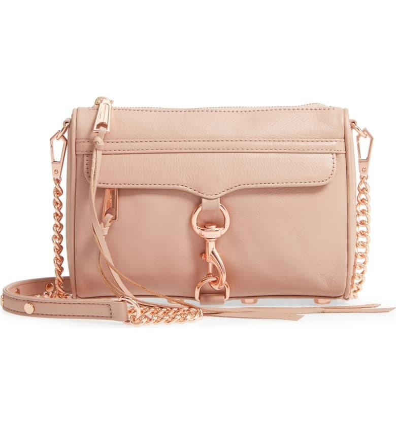 Authentic Rebecca Minkoff Mini Mac Doe Rose Gold Hardware Bag
