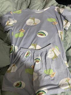 Avocado Pajama Set Terno Shirt and Shorts