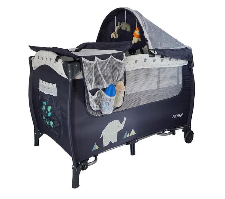 Baby crib (akeeva luxury calibri playpen), Babies & Kids, Baby Nursery