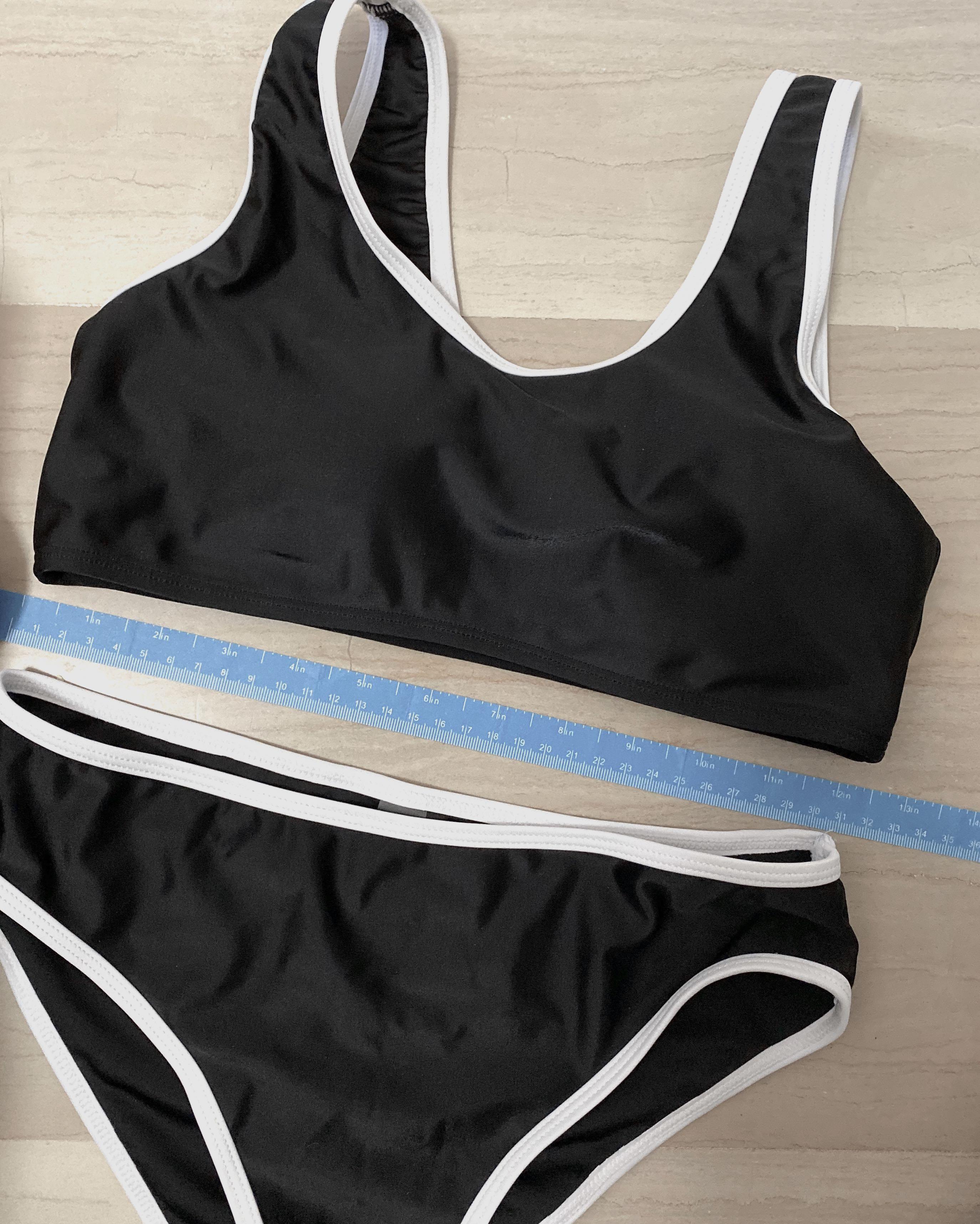 Classic Black & White Bikini Set, Women's Fashion, Swimwear, Bikinis ...