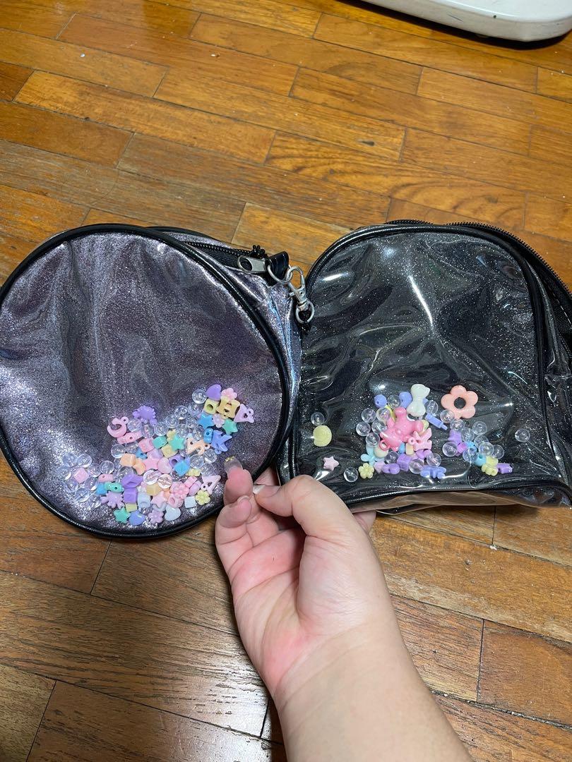 Bead filled Glitter Crossbody Bag Women s Fashion Bags Wallets