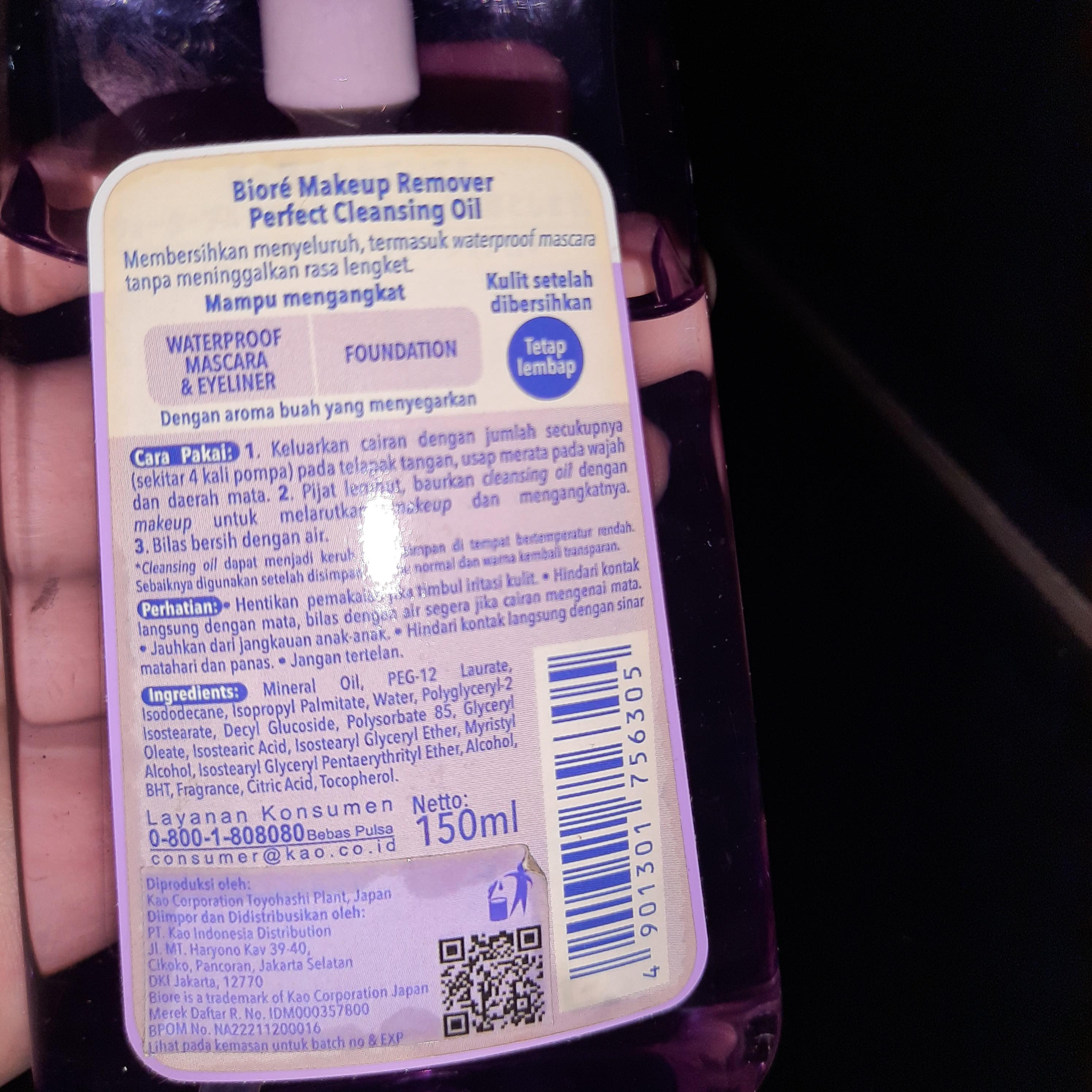 Biore Makeup Remover Cleansing Oil