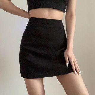 Black Skirt Skorts with comfortable safety shorts  inside