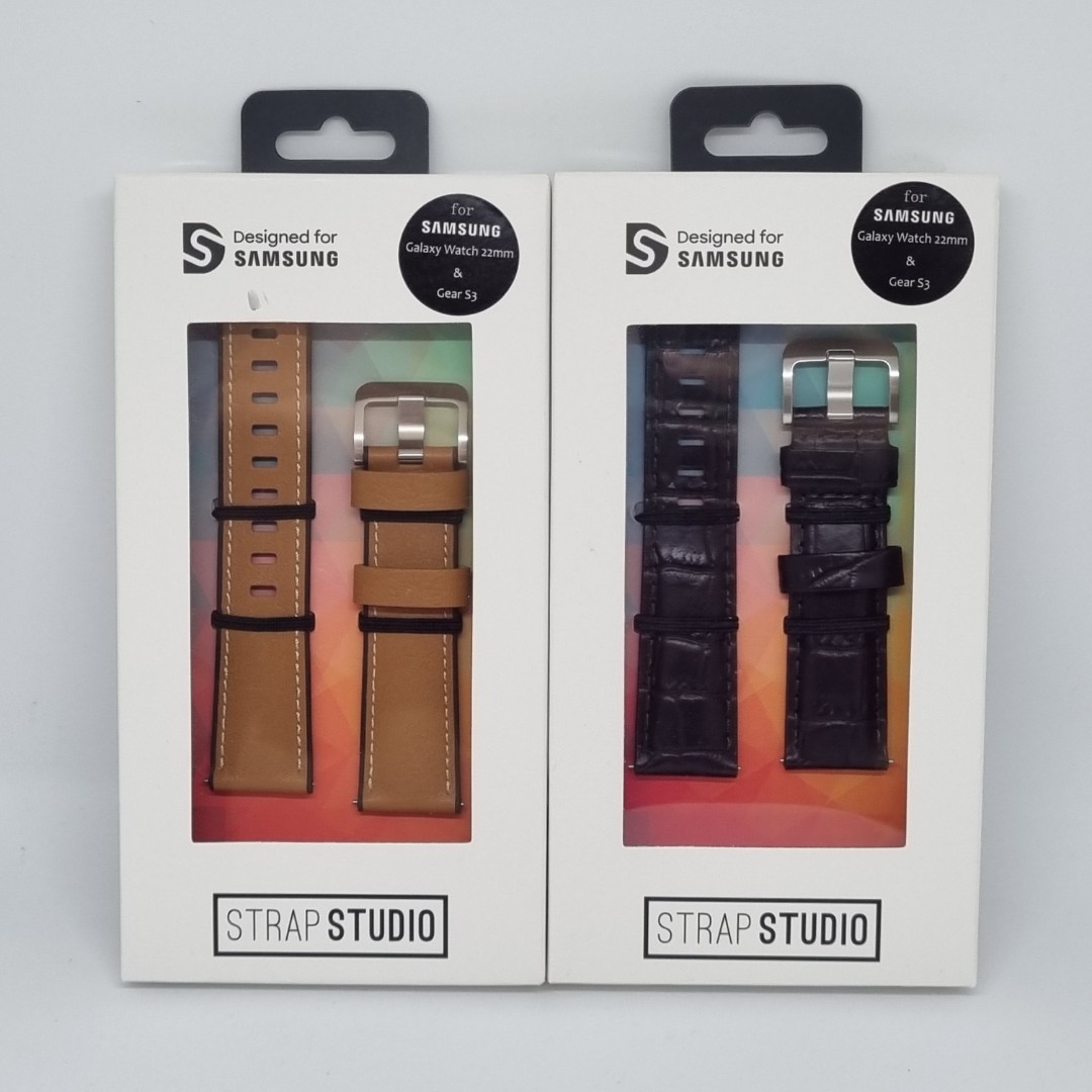 BNIB Strap Studio 22mm Leather Strap, Mobile Phones & Gadgets, Mobile