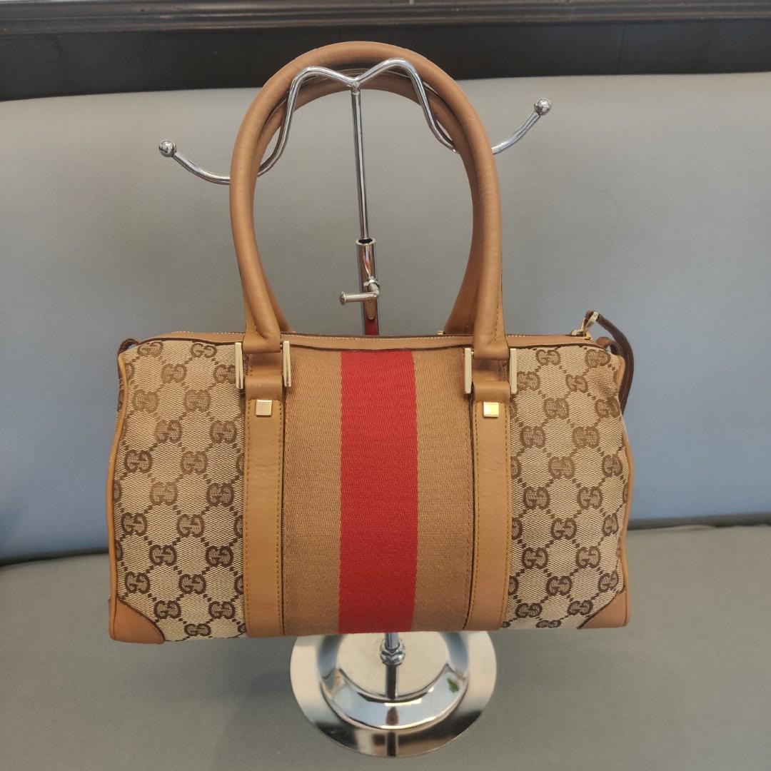 📌Guarantee Authentic 💯 💯💯 GUCCI📌 (Category: Luxury Bags & Wallets) located in Manila. Submitted by outerwearsmanila (Listing ID 1162512978, Image 1). Description: PRELOVED 💯❤️✅ GUARANTEE AUTHENTIC 💯✅❤️ The overall condtion of the bag is excellent vintage condition. The bag has been well kept and gently used. The leather trim remains in fantastic condition even there are some minor signs of use usage in the picture. The canvas and the web a