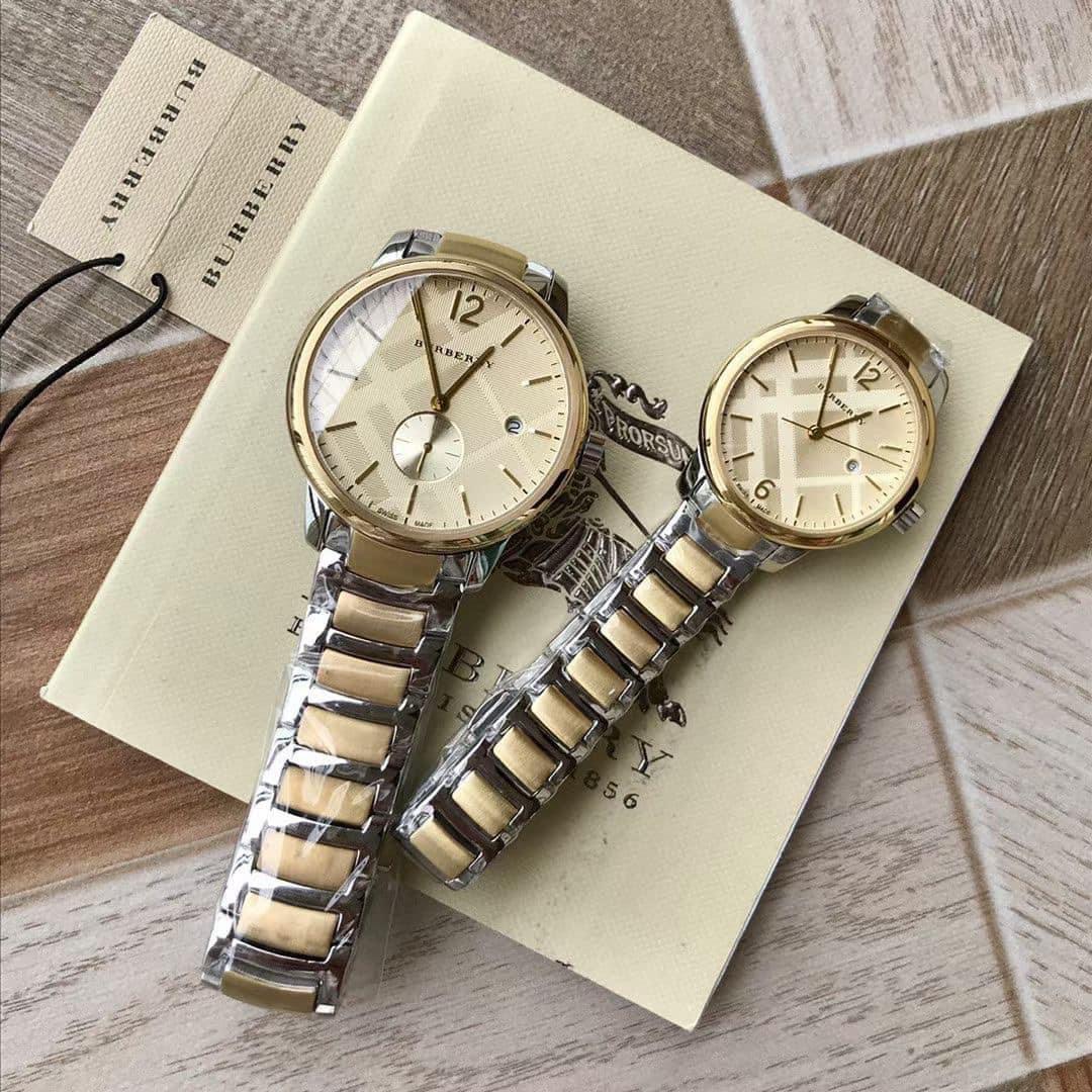 Couple Burberry Watch Women s Fashion Watches Accessories Watches on Carousell
