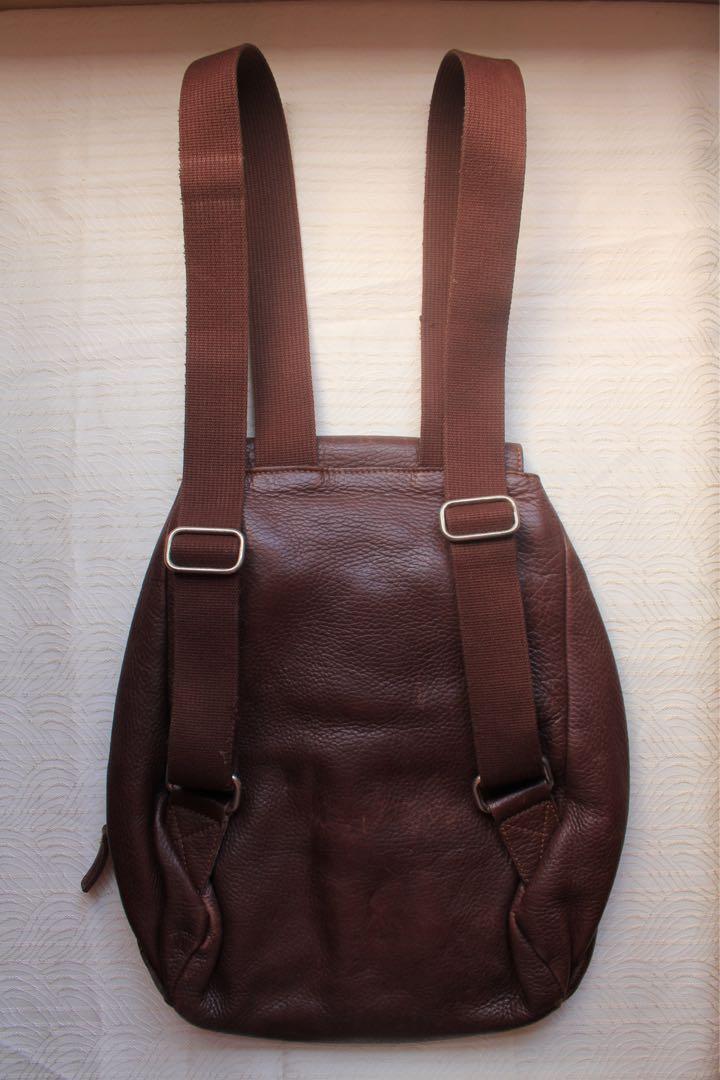 Vintage, Libaire, Brown, Leather, Crossbody, back pack, purse