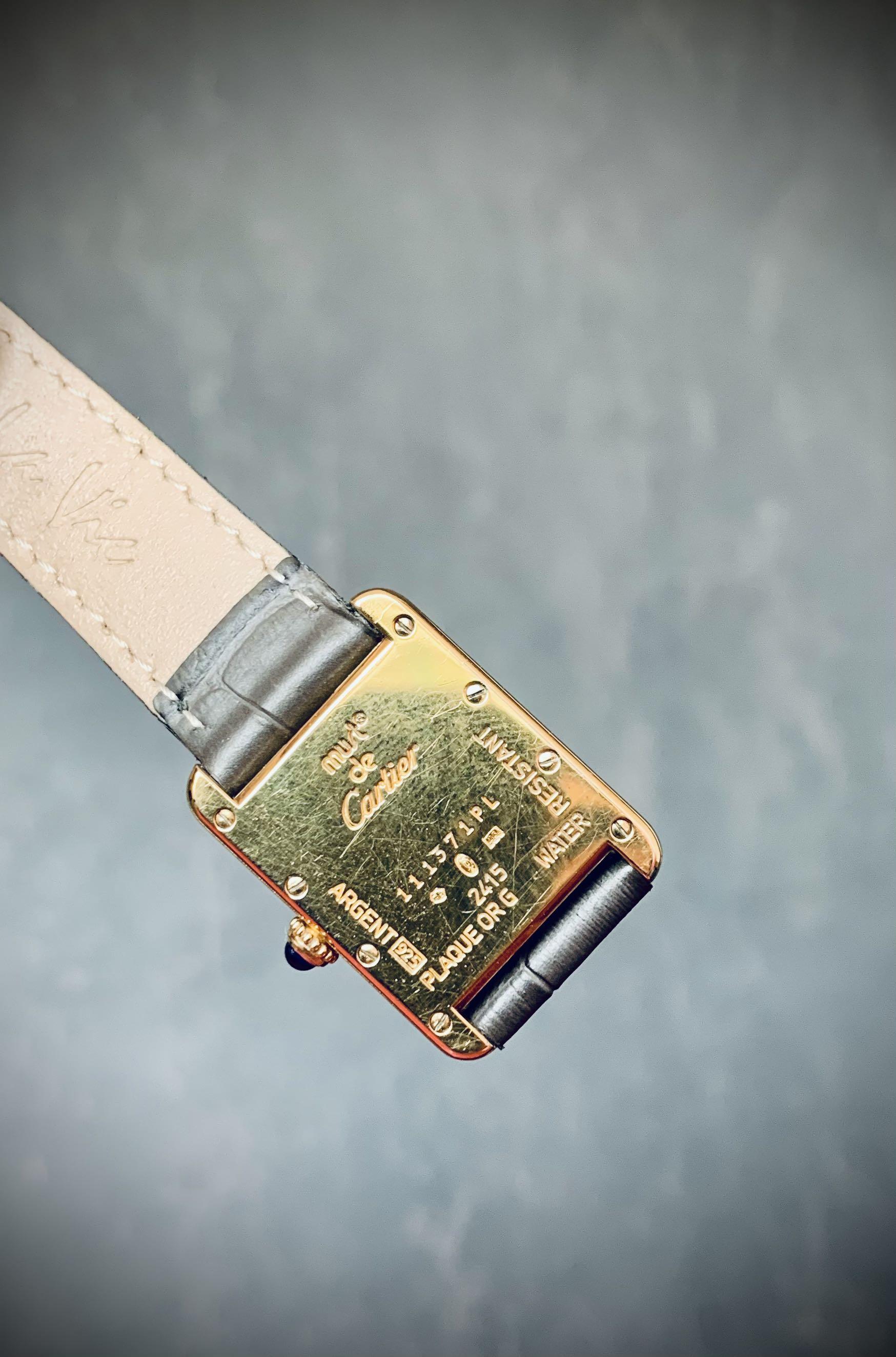 Cartier tank engraving hot sale