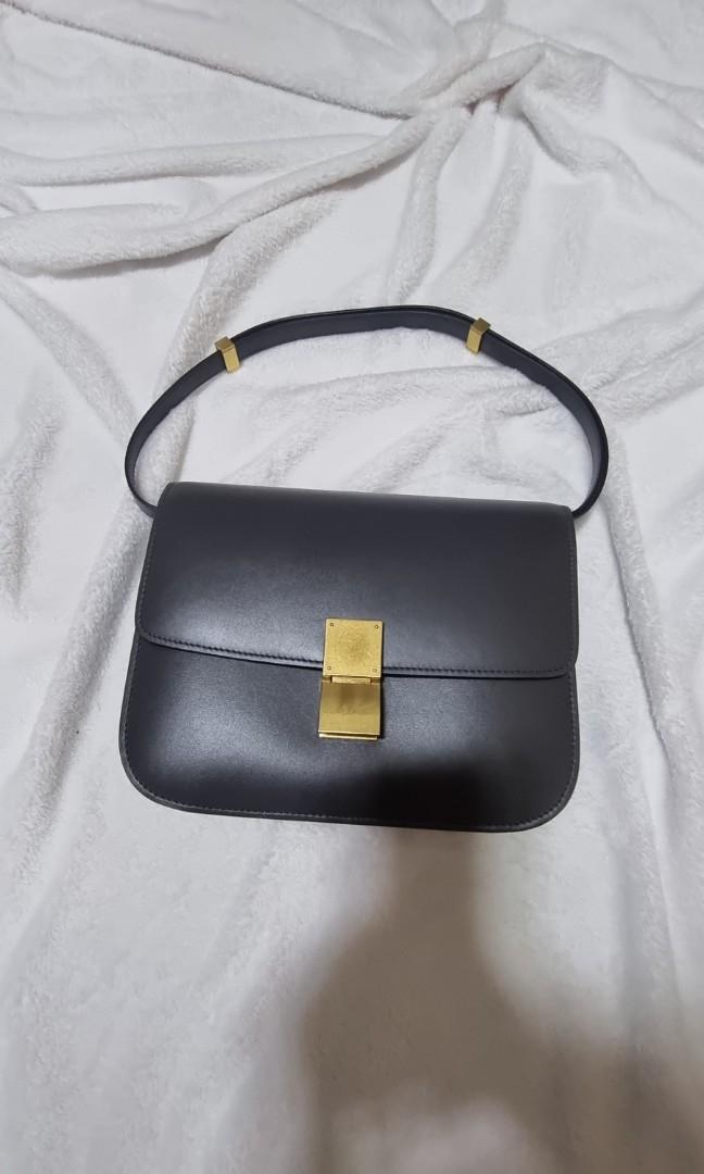 Celine Box Bag Medium Anthracite