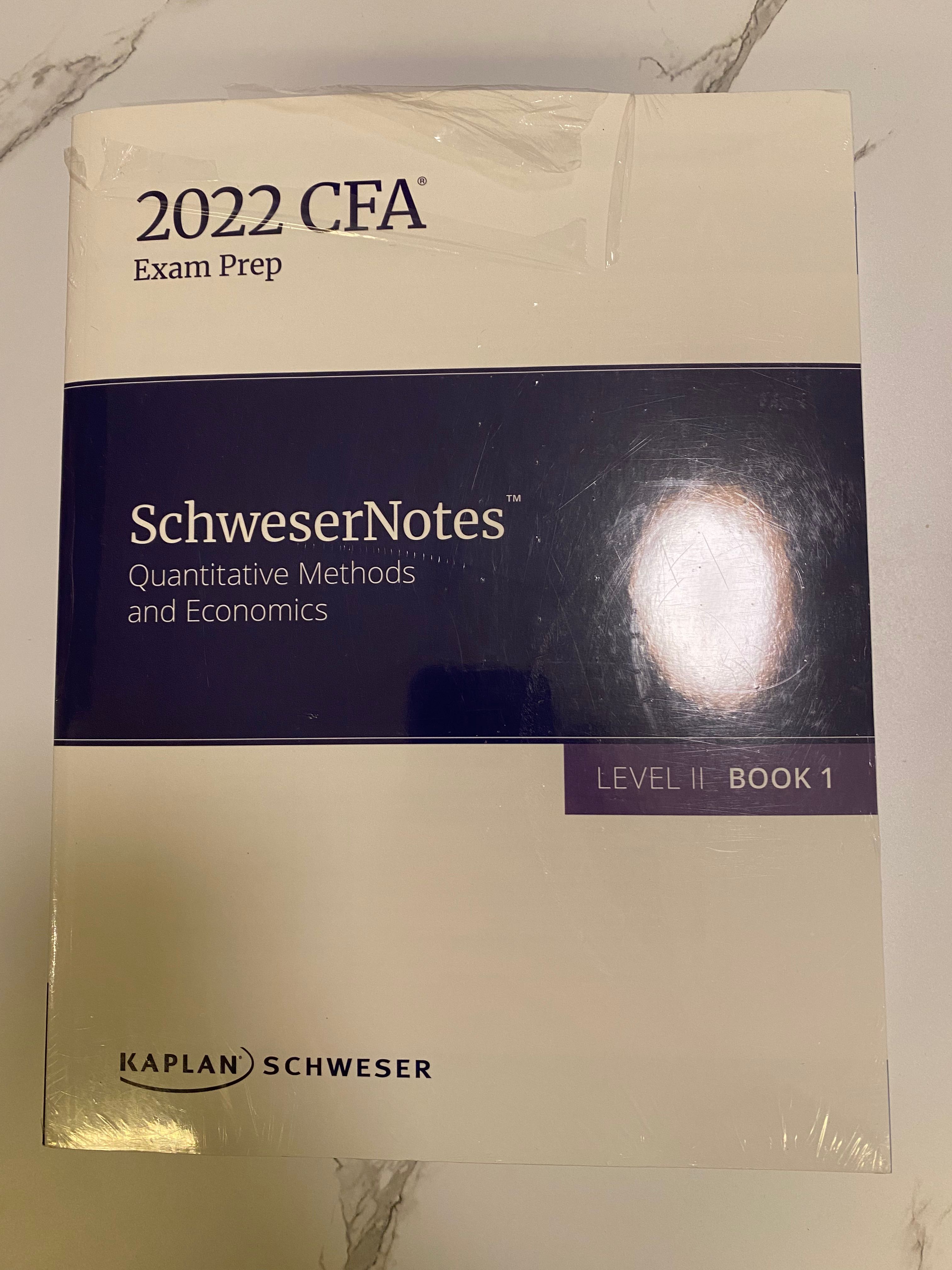 全新）CFA level 2 2022 kaplan Schweser notes & Quicksheet, 興趣及
