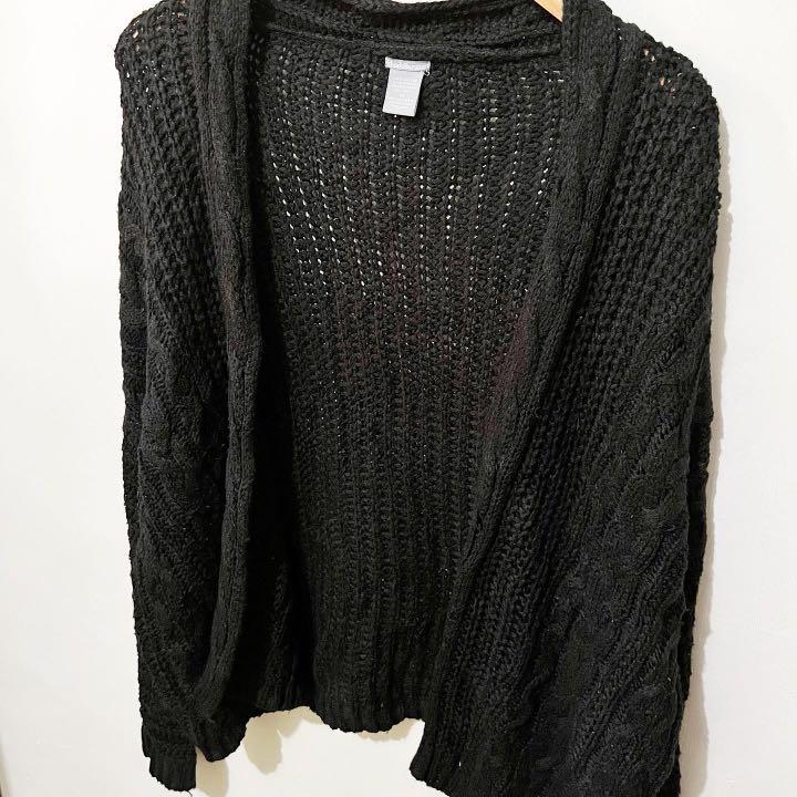Charlotte Russe Chunky Cable Knit Open Cardigan Women s Fashion