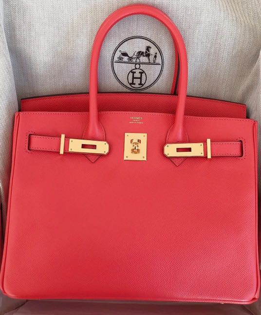 Hermes Birkin 30cm Rose Jaipur Epsom GHW