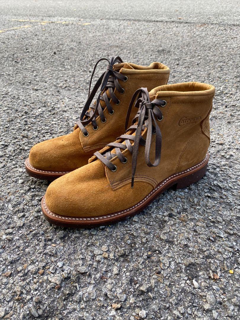 Chippewa 1901G46 Tan Rough Out Boots