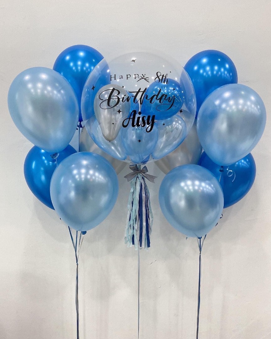Chrome Helium balloon bouquet set, Hobbies & Toys, Stationery & Craft