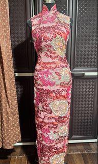 CLOSET CLEAN UP SALE! Vintage sequined chinese cheongsam