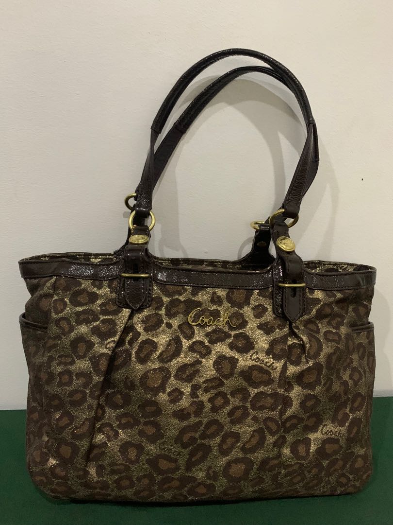 coach leopard tote