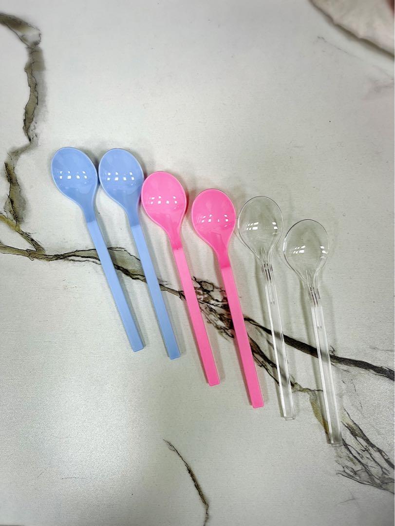 Disposable Long Plastic Spoons, Everything Else on Carousell
