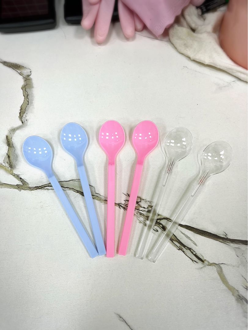 Disposable Long Plastic Spoons, Everything Else on Carousell