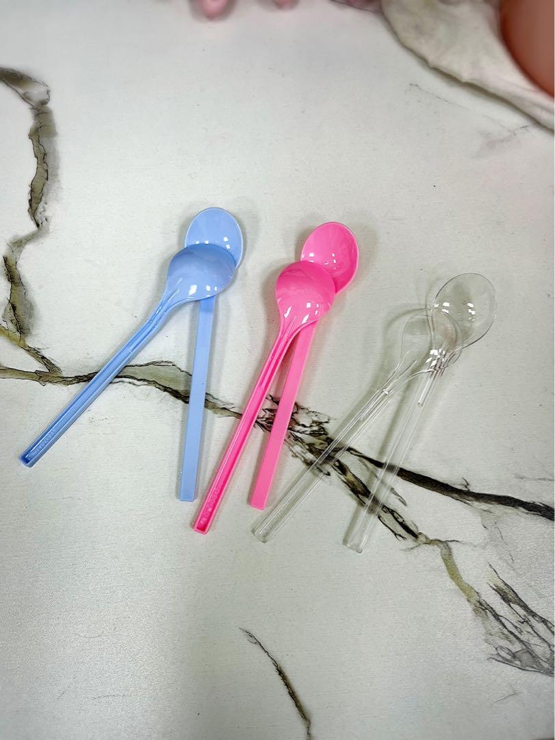 Disposable Long Plastic Spoons, Everything Else on Carousell