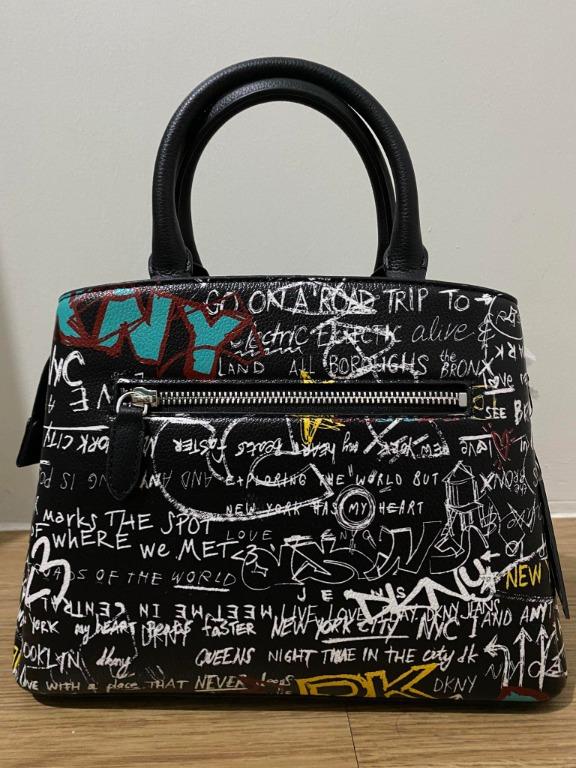 DKNY Graffiti Handbag-Paige MD Satchel (BRAND NEW)., Luxury, Bags