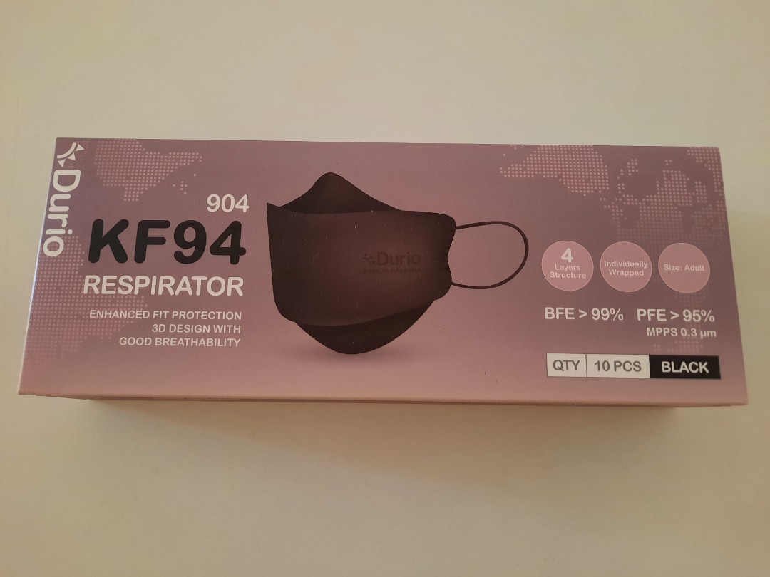 Durio KF94 face mask, Health & Nutrition, Face Masks & Face Shields on